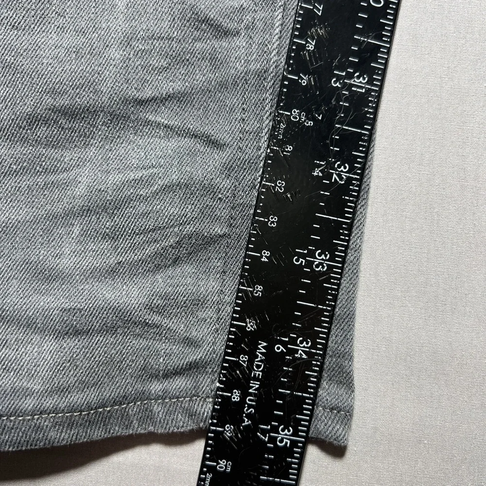 G-Star‎ RAW Defend Super Slim Jeans Mens 30x35 Gray Distressed Denim Button Fly